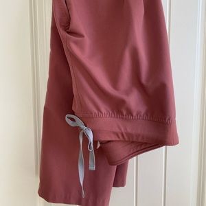 FIGS Livingston scrub pants, mauve